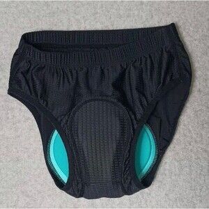 Nooyme Cycling Underwear Womens Size Small Black And Blue Padded Elastic...